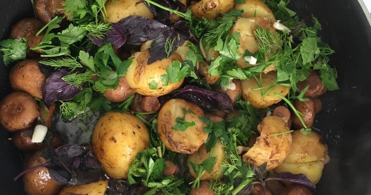 Жареная картошка с лисичками